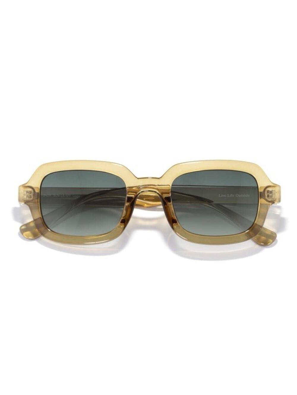 Sunski Lago Polarized Sunglasses/ Seaweed Forest Fade/Chunky square Frame/UV